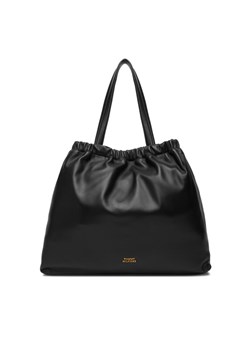 Torebka Tommy Hilfiger Soft Leather Tote AW0AW18308 Czarny ze sklepu eobuwie.pl w kategorii Torebki damskie - zdjęcie 187373450