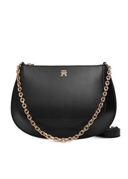 Torebka Tommy Hilfiger Th Glam Conv Med Crossover AW0AW18143 Czarny ze sklepu eobuwie.pl w kategorii Torebki damskie - zdjęcie 187373464