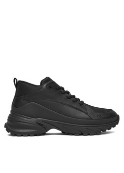 Calvin Klein Sneakersy Hike Runner Mid Laceup Tech Mix YM0YM01418 Czarny ze sklepu MODIVO w kategorii Buty sportowe męskie - zdjęcie 187373911