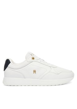 Tommy Hilfiger Sneakersy Corporate Mix Mat Runner FW0FW09318 Biały ze sklepu MODIVO w kategorii Buty sportowe damskie - zdjęcie 187373921