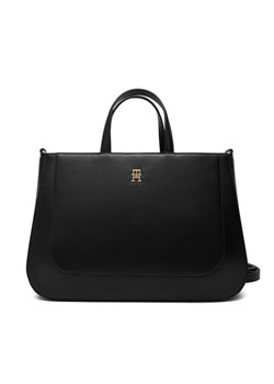 Tommy Hilfiger Torebka Th Glam Satchel AW0AW18145 Czarny ze sklepu MODIVO w kategorii Torebki damskie - zdjęcie 187373933