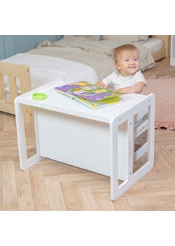 KiddyMoon Stolik + krzesło TC-002 Mebel zestaw mebelków, white ze sklepu kontri.pl w kategorii Meble dziecięce - zdjęcie 187374694