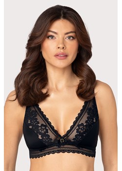 Biustonosz braletka Róża Gizela czarny ze sklepu kontri.pl w kategorii Biustonosze - zdjęcie 187374740