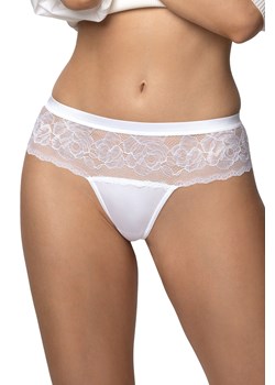 Stringi Róża Lafonia biały ze sklepu kontri.pl w kategorii Majtki damskie - zdjęcie 187374891