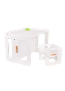 KiddyMoon Stolik + krzesło TC-001 Mebel zestaw mebelków, MDF white ze sklepu kontri.pl w kategorii Meble dziecięce - zdjęcie 187375014
