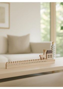 Sinsay - Dekoracyjny kalendarz adwentowy z motywem renifera i choinki - wielobarwny ze sklepu Sinsay w kategorii Dekoracje bożonarodzeniowe - zdjęcie 187376150