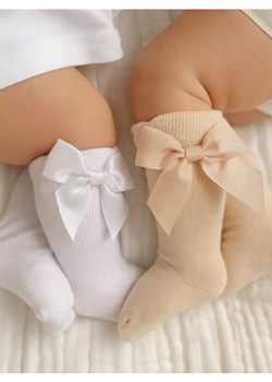 Sinsay - Skarpetki niemowlęce z ozdobną kokardą 2 pack - różowy ze sklepu Sinsay w kategorii Skarpetki dziecięce - zdjęcie 187376174