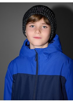 Chłopięca czapka odblaskowa 4F 4FJRAW25ACAPM0753 - czarna ze sklepu Sportstylestory.com w kategorii Czapki dziecięce - zdjęcie 187376301