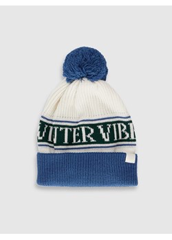 Chłopięca czapka z pomponem 4F 4FJRAW25ACAPM0752 - multikolor ze sklepu Sportstylestory.com w kategorii Czapki dziecięce - zdjęcie 187376314