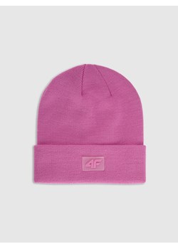 Dziecięca czapka zimowa 4F 4FJRAW25ACAPU0743 - różowa ze sklepu Sportstylestory.com w kategorii Czapki dziecięce - zdjęcie 187376360