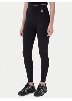 HUGO Legginsy 50545350 Czarny Slim Fit ze sklepu MODIVO w kategorii Spodnie damskie - zdjęcie 187376632