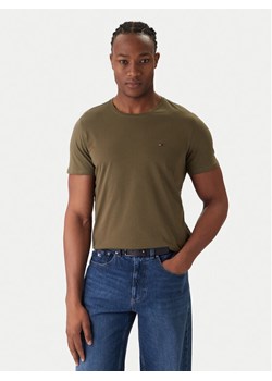 Tommy Jeans T-Shirt DM0DM04411 Zielony Slim Fit ze sklepu MODIVO w kategorii T-shirty męskie - zdjęcie 187376643