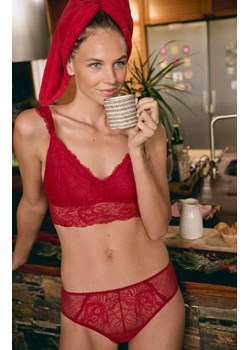 Czerwone koronkowe figi damskie midi CHRISTMAS 10798, Kolor czerwony, Rozmiar L, YSABEL MORA ze sklepu Primodo w kategorii Majtki damskie - zdjęcie 187376902