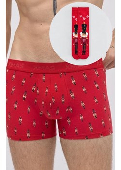 Zestaw świąteczny bokserki męskie i skapertki CHRISTMAS 20433, Kolor czerwony, Rozmiar L, YSABEL MORA ze sklepu Primodo w kategorii Majtki męskie - zdjęcie 187376924