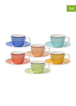 Tognana Filiżanki (6 szt.) &quot;Iris Kaleido&quot; ze wzorem ze sklepu Limango Polska w kategorii Dzbanki i zaparzacze - zdjęcie 187376941