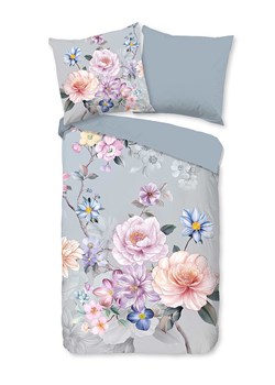 Good Morning Komplet pościeli flanelowej &quot;Elena&quot; w kolorze szaro-fioletowym ze sklepu Limango Polska w kategorii Pościele - zdjęcie 187377074