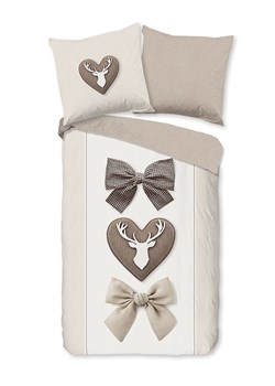 Good Morning Komplet pościeli flanelowej &quot;Siff&quot; w kolorze kremowo-beżowym ze sklepu Limango Polska w kategorii Pościele - zdjęcie 187377090