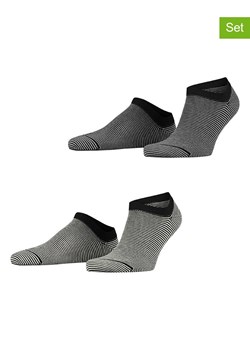 ESPRIT Skarpety (2 pary) &quot;Allover Stripe&quot; w kolorze czarnym ze sklepu Limango Polska w kategorii Skarpetki męskie - zdjęcie 187377272