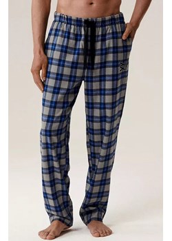 Atlantic spodnie piżamowe w kratkę NMB-045-SZARY, Kolor szary-wzór, Rozmiar L, ATLANTIC ze sklepu Intymna w kategorii Piżamy męskie - zdjęcie 187377642
