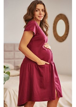 Doctor Nap ciążowa koszula nocna do karmienia TCB.9445.SANGRIA, Kolor burgund, Rozmiar S, Doctor Nap ze sklepu Intymna w kategorii Bielizna ciążowa - zdjęcie 187377703