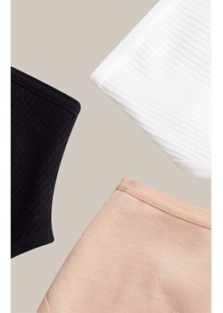 Esotiq 3-pack figi damskie Sol-Sol 42270-K002, Kolor czarno-biało-beżowy, Rozmiar M, Esotiq ze sklepu Intymna w kategorii Majtki damskie - zdjęcie 187377771