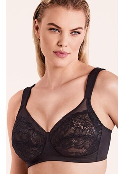 Biustonosz koronkowy miękki czarny z szerokimi ramiączkami Pamela Pizzo, Kolor czarny, Rozmiar 75C, INFIORE ze sklepu Intymna w kategorii Biustonosze - zdjęcie 187377790