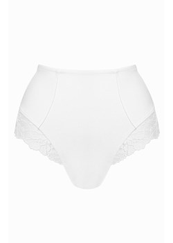 Figi damskie modelujące z wysokim stanem białe Perla Pizzo, Kolor biały, Rozmiar M, INFIORE ze sklepu Intymna w kategorii Majtki damskie - zdjęcie 187377792