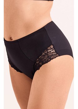 Figi damskie modelujące z wysokim stanem czarne Perla Pizzo, Kolor czarny, Rozmiar M, INFIORE ze sklepu Intymna w kategorii Majtki damskie - zdjęcie 187377793