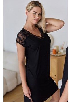Mefemi krótka koszula nocna Petra, Kolor czarny, Rozmiar S, Mefemi ze sklepu Intymna w kategorii Koszule nocne - zdjęcie 187377854