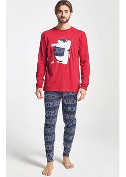 Męska piżama świąteczna z nadrukiem czerwona ALBANO, Kolor czerwono-granatowy, Rozmiar 2XL, Sorbetto ze sklepu Intymna w kategorii Piżamy męskie - zdjęcie 187377901