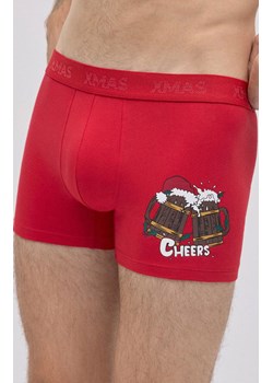 Bokserki męskie świąteczne CHRISTMAS 20435, Kolor czerwony, Rozmiar L, YSABEL MORA ze sklepu Intymna w kategorii Majtki męskie - zdjęcie 187378052
