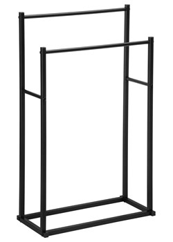 Czarny stojak na ręczniki B5-C57 ze sklepu Edinos.pl w kategorii Łazienka - zdjęcie 187378093