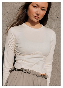 Rethinkit Koszulka &quot;Nice&quot; w kolorze beżowym ze sklepu Limango Polska w kategorii Bluzki damskie - zdjęcie 187378743