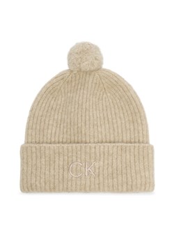 Czapka Calvin Klein Embroidery Airy K60K612586 Beżowy ze sklepu eobuwie.pl w kategorii Czapki zimowe damskie - zdjęcie 187378890