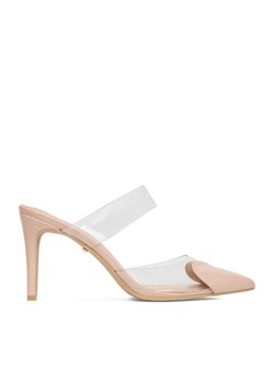 Szpilki DeeZee 2024-89 Beżowy ze sklepu eobuwie.pl w kategorii Klapki damskie - zdjęcie 187378920