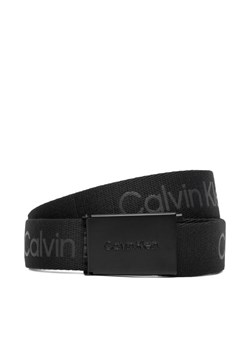 Calvin Klein Pasek Dziecięcy Calvin Logo Canvas Belt IU0IU00667 Czarny ze sklepu MODIVO w kategorii Akcesoria dziecięce - zdjęcie 187379384