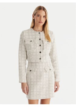 Guess Kurtka przejściowa W5YN44 WHDB2 Biały Regular Fit ze sklepu MODIVO w kategorii Kurtki damskie - zdjęcie 187379400