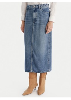 Tommy Hilfiger Spódnica jeansowa WW0WW46503 Niebieski Regular Fit ze sklepu MODIVO w kategorii Spódnice - zdjęcie 187379402