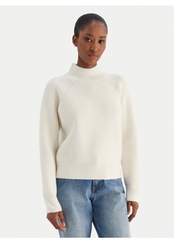 Calvin Klein Jeans Sweter Woolen Stitch LV044D372G Biały Regular Fit ze sklepu MODIVO w kategorii Swetry damskie - zdjęcie 187379464