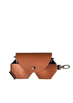 pomarańczowe skórzane etui na okulary ze sklepu Słoń Torbalski w kategorii Etui - zdjęcie 187379970