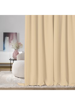 Zasłona zaciemniająca na taśmie marszczącej jasny beż 140 x 280 cm 1 szt. ze sklepu dekoria.pl w kategorii Zasłony - zdjęcie 187380210