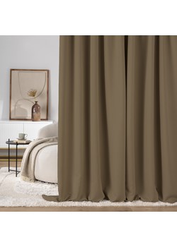 Zasłona zaciemniająca na taśmie marszczącej szaro-brązowy 140 x 280 cm 1 szt. ze sklepu dekoria.pl w kategorii Zasłony - zdjęcie 187380230