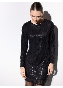 Mohito - Błyszcząca sukienka mini - czarny ze sklepu Mohito w kategorii Sukienki - zdjęcie 187380471