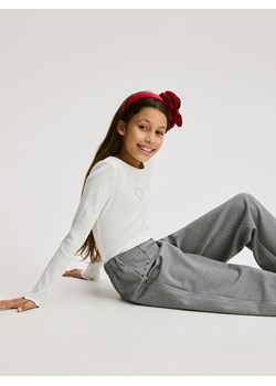 Reserved - Spodnie z dżetami - ciemnoszary ze sklepu Reserved w kategorii Spodnie dziewczęce - zdjęcie 187380724