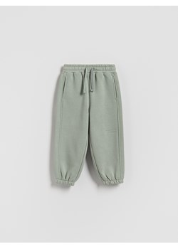 Reserved - Ocieplane spodnie jogger - jasnozielony ze sklepu Reserved w kategorii Spodnie chłopięce - zdjęcie 187380771