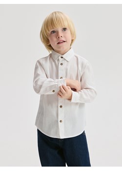 Reserved - Bawełniana koszula - biały ze sklepu Reserved w kategorii Koszule chłopięce - zdjęcie 187381241