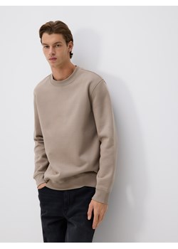 Reserved - Gładka bluza z bawełną - beżowy ze sklepu Reserved w kategorii Bluzy męskie - zdjęcie 187381260