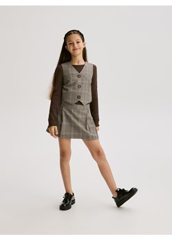 Reserved - Kamizelka w kratę - wielobarwny ze sklepu Reserved w kategorii Kamizelki dziewczęce - zdjęcie 187381383