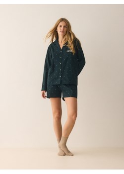 Reserved - Piżama ze świątecznym motywem - ciemnozielony ze sklepu Reserved w kategorii Piżamy damskie - zdjęcie 187381473