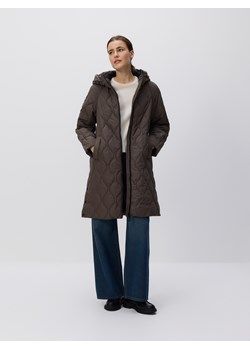 Reserved - Pikowana kurtka - szary ze sklepu Reserved w kategorii Płaszcze damskie - zdjęcie 187381502